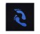 YZ 4 Pieces Car Mat, Black & Blue 2 in UAE