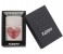 Zippo 29068 Heart Thumbprint Lighter Silver and Red 5 in UAE