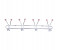 Royalford RF1427-MH4 Metal Hanger 4-Hooks - Silver 1 in UAE