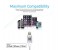 Promate LinkMate-LTM Mesh Sync & Charge MFi Lightning Cable - Silver 8 in OMAN