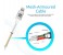 Promate LinkMate-LTM Mesh Sync & Charge MFi Lightning Cable - Silver 5 in OMAN