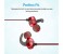 Promate Spicy-1 High Definition Wireless Secure-Fit Stereo Magnetic Earbuds, Red 3 in UAE