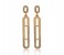 ARIEL 4 Pieces U Pin Design Drop Earrings 31588 Gold 2 in UAE
