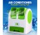 4 In 1 Gift Set of Air Conditioner Portable Cooling Fan, Mobile Phone 3D Screen Magnifier, Wireless Invisible Bluetooth Earbuds and Hansfree with Remote and Mic GSAC41 Assorted 5 in OMAN