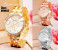 Geneva Rhinestone Wrist Watch 3Pcs 1 in UAE