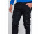 Petro OU10007 Skin Fit Super Stretch Bottom Ribbed Jeans 38-Black 4 in UAE