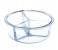Royalford RF9213 950 ML 3 Compartment Round Food Container - Clear & Green 3 in UAE