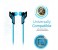 Promate Swank Ergonomic Comfort Fit Stereo Headset with Noise Isolation, Blue 5 in UAE
