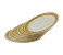Rosymomen 2378 10-inch Plastic Round Plate Set - 10 Pieces, Gold 3 in UAE