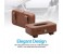 Promate TissueBox PU Leather Clip Car Sun Visor Tissue Box Holder for Facial Tissue & Other Napkin Papers - Cherrywood 3 in KSA