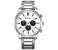 Curren 8315 Business Leisure Quartz Watch For Men Silver And White 1 in UAE