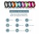 Smartband Fitness Tracker Bluetooth with Activity and Sleep Monitoring Flex Watch for IOS and Android TW64 Multicolor 7 in OMAN