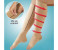 Taqdeer Hot Women Zip Compression Socks Leg Support Stockings S/M 30672 Black and Beige 2 in UAE