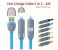 2 in 1 Retractable Charging Micro USB and Lightning to USB Data Cable ZE369 Assorted 4 in UAE