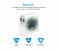Promate PowerCore-C 60W Multi Regional Plug USB C Wall Adapter with Power Delivery, White 10 in OMAN