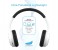 Promate Tango-Bt Foldable On-Ear Wireless Stereo Headset with Built-In Music Controls, White 4 in UAE