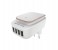 Promate Glint-4.EU High Power Home Charger with Night LED Light, White 1 in UAE