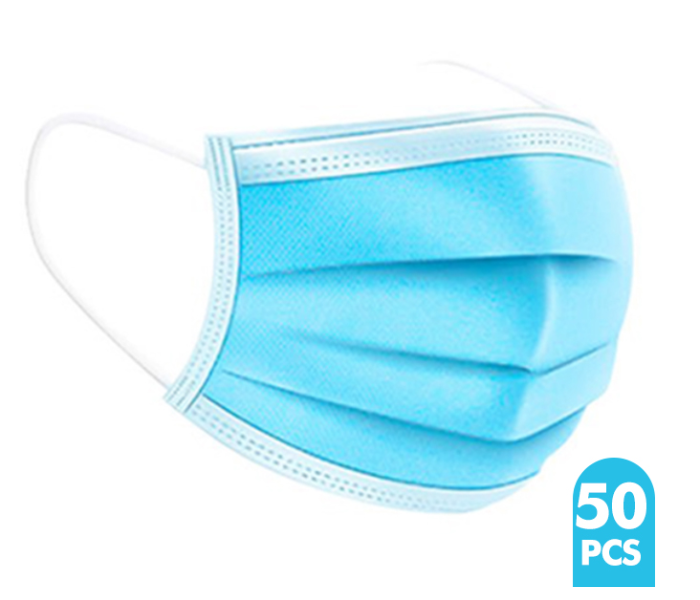 Disposable 3-Layer Earloop Mouth Face Mask - 50 pc 2 in UAE