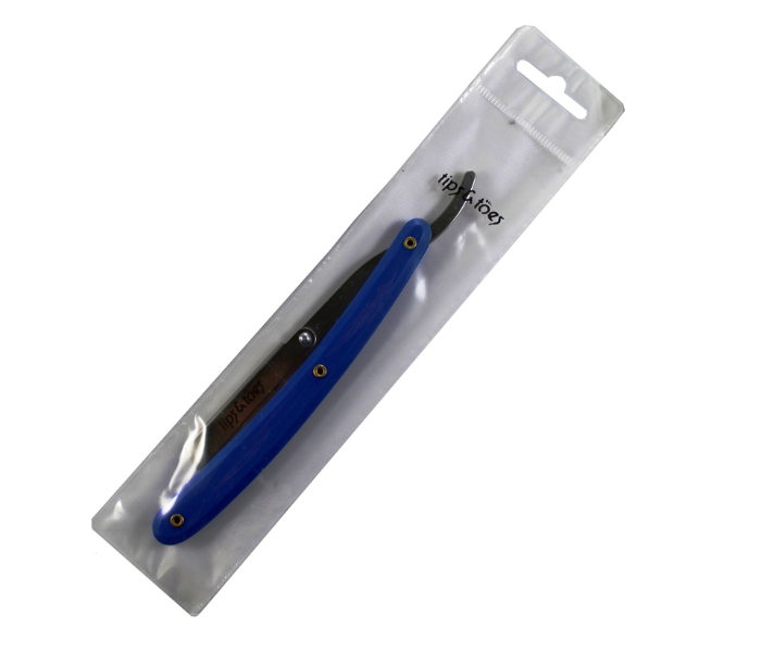 Tips & Toes TT730 Professional Straight Edge Barber Razor - Blue 3 in UAE
