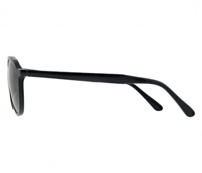 Dion Villard DVSG19041B Round Shape Sunglasses for Men - Black 3 in UAE