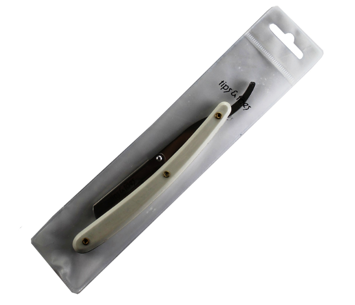 Tips &amp; Toes TT730 Professional Straight Edge Barber Razor - White 3 in UAE