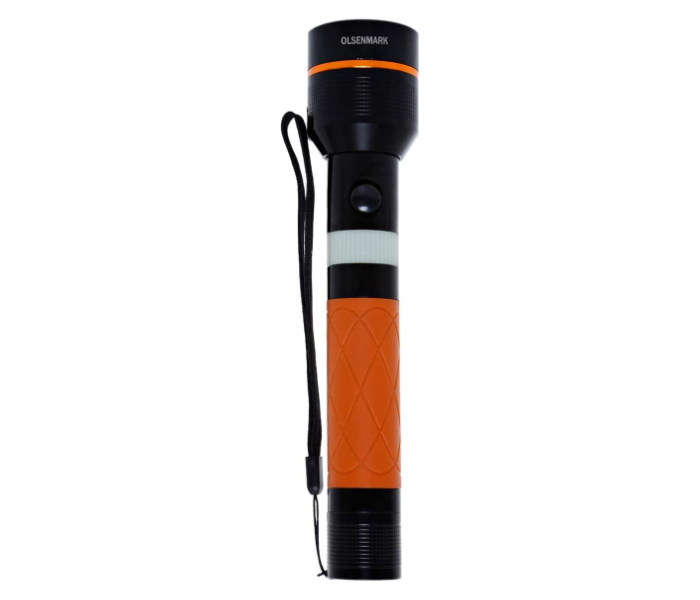 Olsenmark OMFL2658 Rechargeable LED Flashlight - Brown and Black 2 in UAE