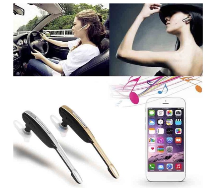 HM2000 Wireless Bluetooth Earphone with Ear Hook Gold 1 in UAE