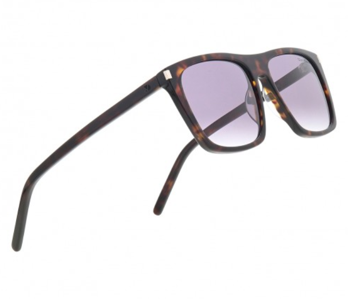 Dion Villard DVSG19037D Retro Square Shape Sunglasses for Men - Black and Beige 2 in UAE