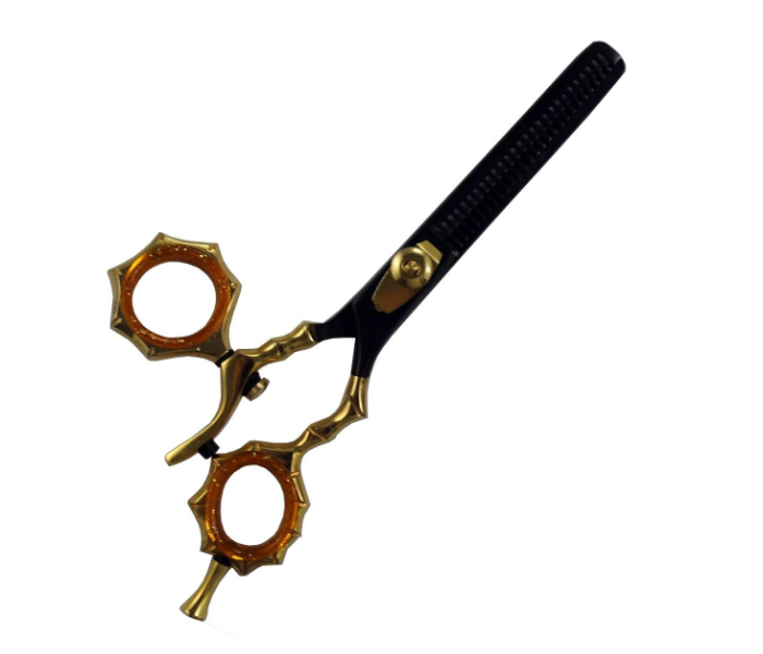 Tips &amp; Toes TT663664 Stainless Steel Rotating Ring Barber Razor Shears Kit - Gold and Black 2 in UAE