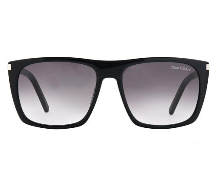 Dion Villard DVSG19036B Retro Square Shape Sunglasses for Men - Black 1 in UAE