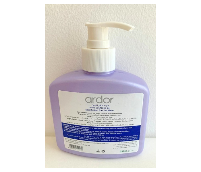 Ardor 250ml Hand Sanitizer Gel 1 in UAE