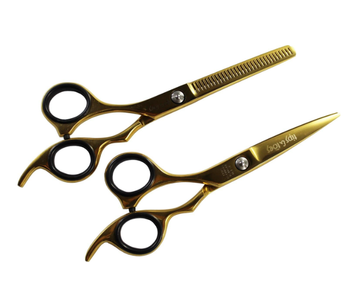 Tips & Toes TT760 Stainless Steel Professional Barber Razor Shears Kit for Left Handers 2 in UAE