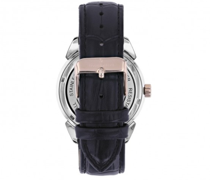 Dion Villard DVW19032 Leather Strap Analog Watch for Men - Black 3 in UAE