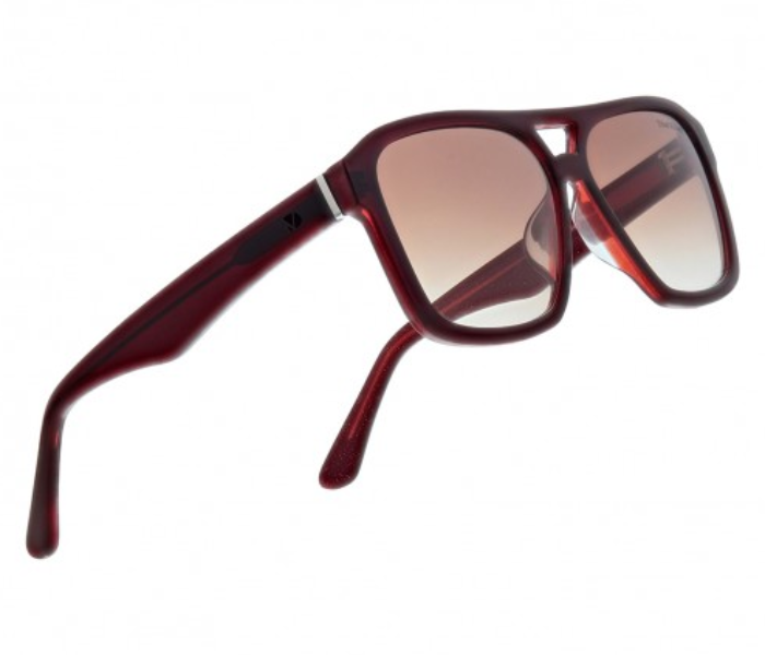 Dion Villard DVSG19040M Over Sized Sunglasses for Men - Maroon 2 in UAE