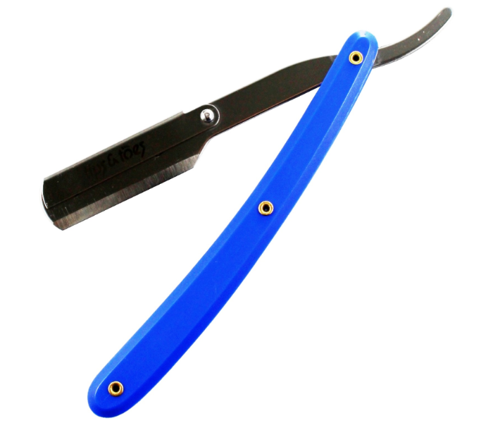 Tips & Toes TT730 Professional Straight Edge Barber Razor - Blue 1 in UAE