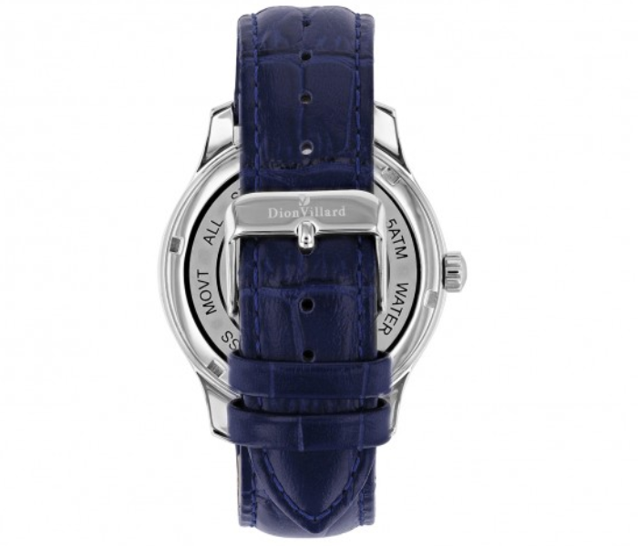 Dion Villard DVW19041 Leather Strap Analog Watch for Men - Blue 2 in UAE
