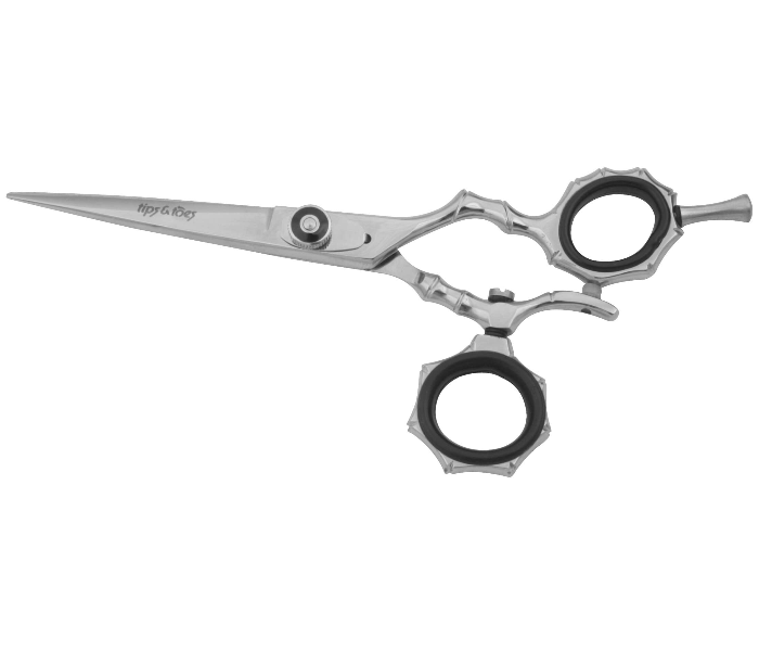 Tips & Toes TT663664 Stainless Steel Rotating Ring Barber Razor Shears Kit - Silver 3 in UAE