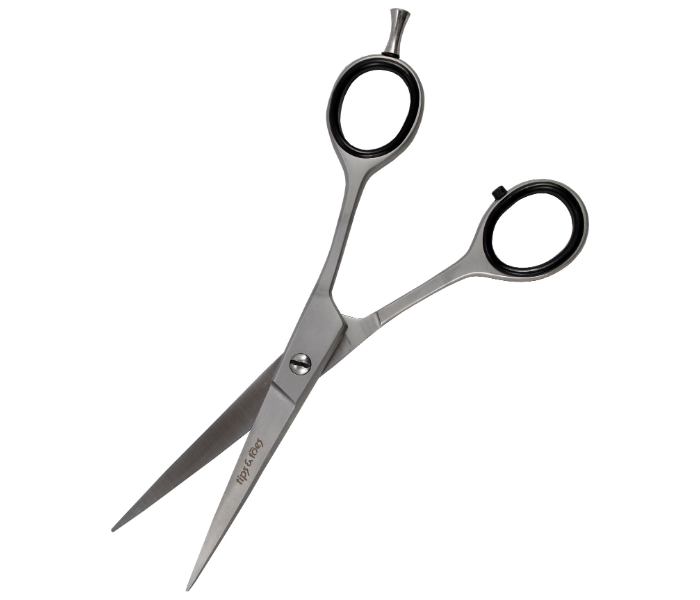 Tips & Toes TT-0735 Super Cut Stainless Steel Sand Blast Professional Barber Scissors - Silver 3 in UAE