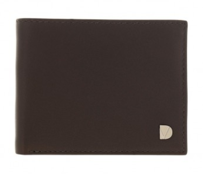 Dion Villard DVL1932BR Bi-fold Leather Wallet for Men - Brown 1 in UAE