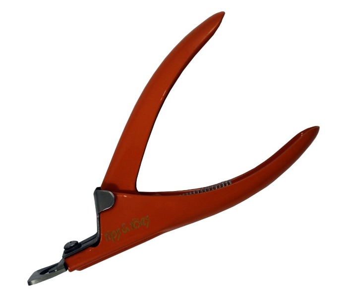 Tips & Toes TT238OR Stainless Steel Acrylic Nail Tip Cutter - Orange 2 in UAE