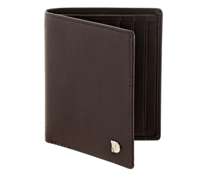 Dion Villard DVL1931BR Bi-fold Leather Wallet for Men - Brown 2 in UAE