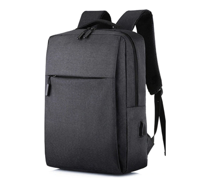 Anti-theft USB Charging Backpack Laptop Notebook Travel School Bag Black 2 in UAE