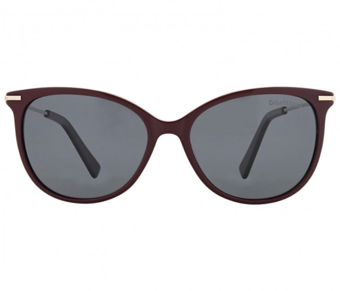 Dion Villard DVSGL1902RG Cat Eye Shape Sunglasses for Women- Red and Gold 1 in UAE