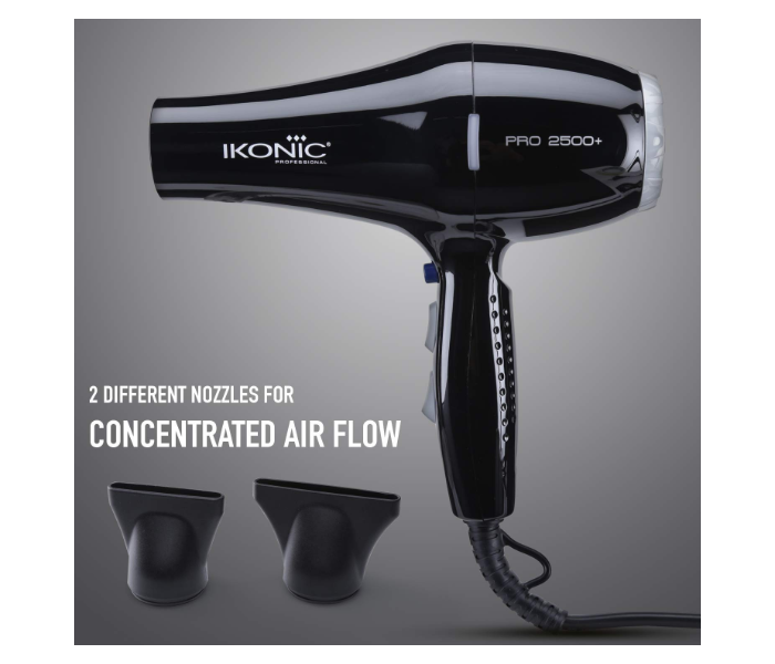 Ikonic Pro 2500+ Hair Dryer Black 2 in UAE