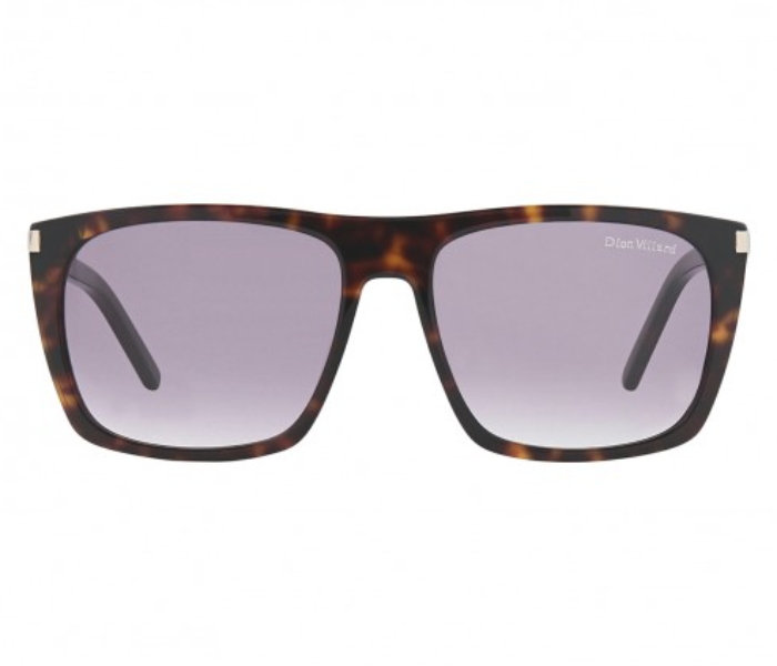 Dion Villard DVSG19037D Retro Square Shape Sunglasses for Men - Black and Beige 1 in UAE