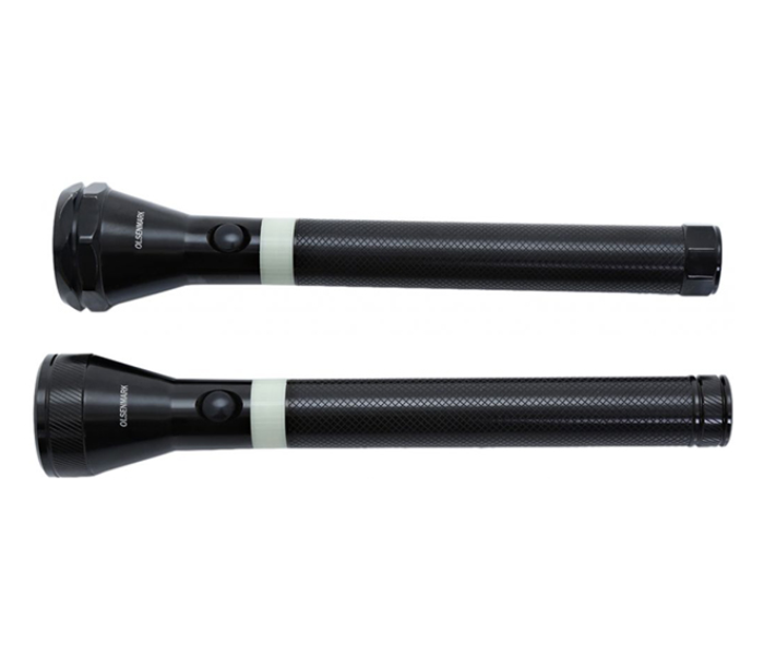 Olsenmark OMFL2616 242MM 2 in 1 Rechargeable LED Flashlight, Black 1 in UAE