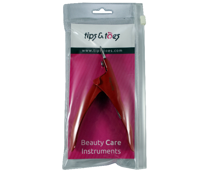 Tips &amp; Toes TT281 Stainless Steel Acrylic Nail Tip Cutter - Red 3 in UAE