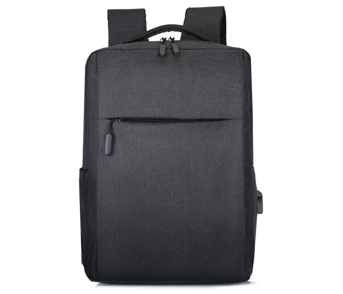 Anti-theft USB Charging Backpack Laptop Notebook Travel School Bag Black 1 in UAE