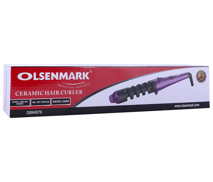 Olsenmark OMH4078 Ceramic Hair Curler Violet 5 in UAE