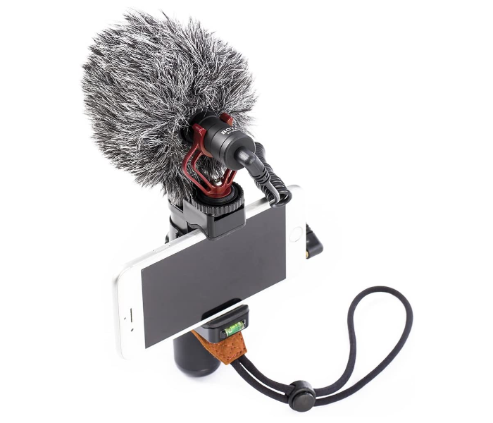 Boya BY-MM1 LU-D4700 YouTube TikTok Vlogging Facebook Live stream Recording Mini Cardioid Microphone Black 4 in UAE